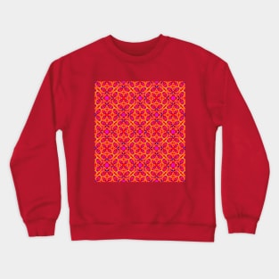 Citrus Fire Pattern Crewneck Sweatshirt